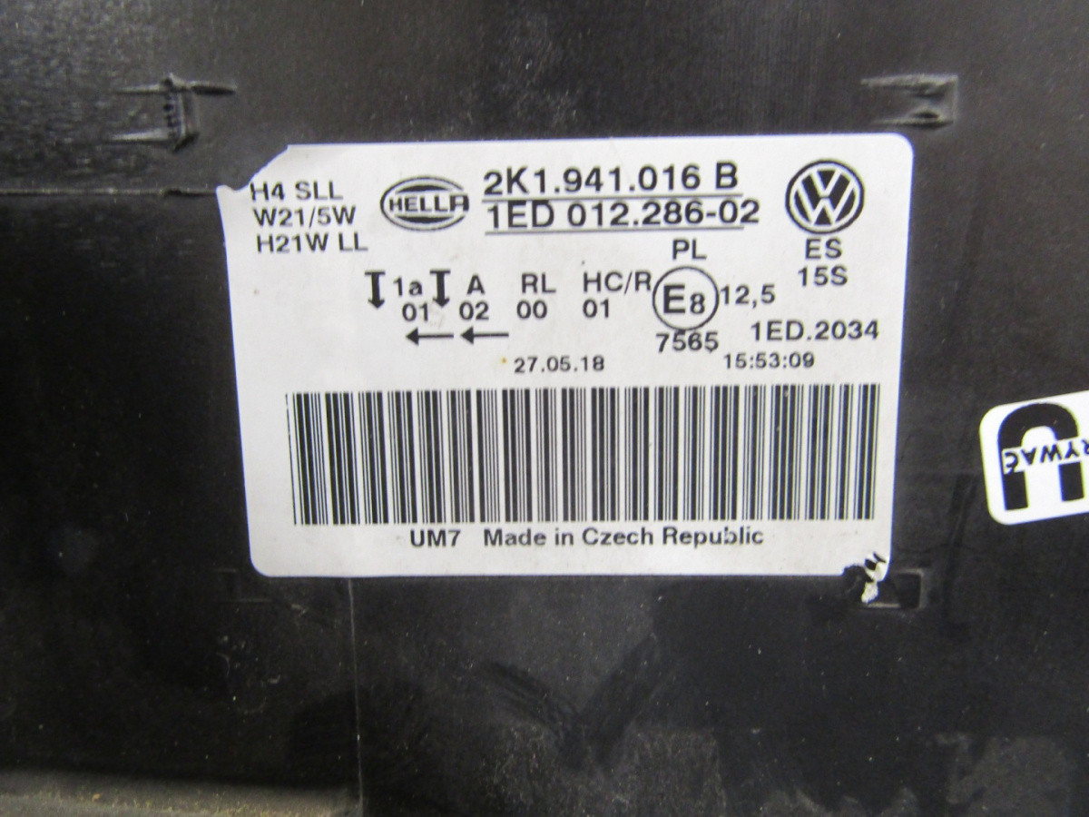 KOPLAMP VW CADDY III 3 Facelift STANDAARD 15-20 RH 2K1941016B S440/A176