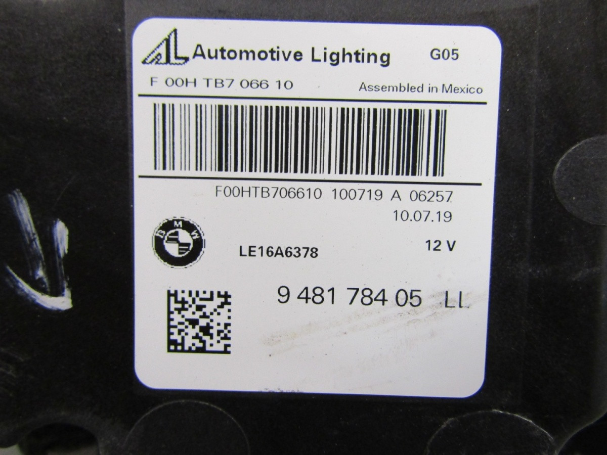 KOPLAMP BMW X5 G05 X6 G06 FULL LED-18-23 RH RECHTS 9481784 Q1623/K3 16G