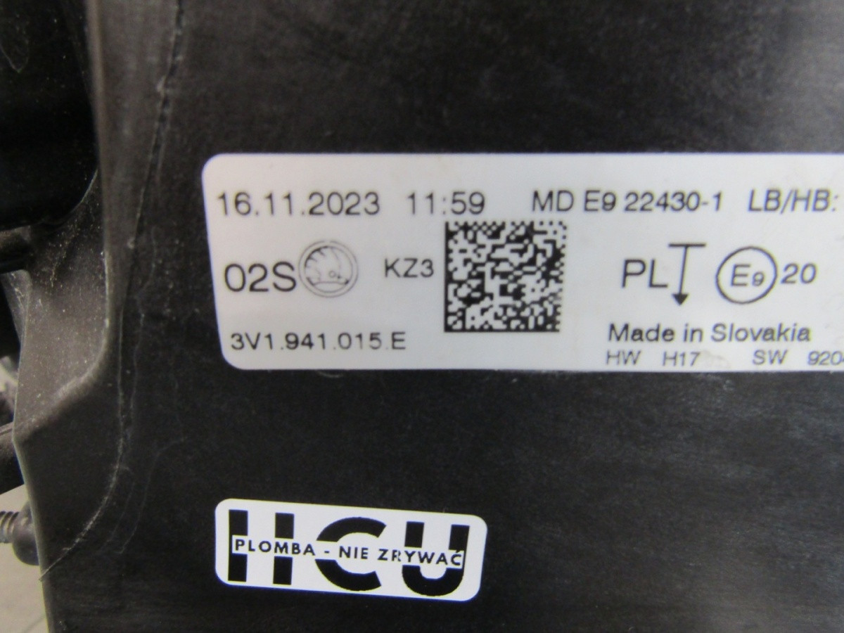 Koplamp Skoda Superb 3V1 3V III Facelift FULL LED 19-24 LH 3V1941015E Q1594/K4 5E