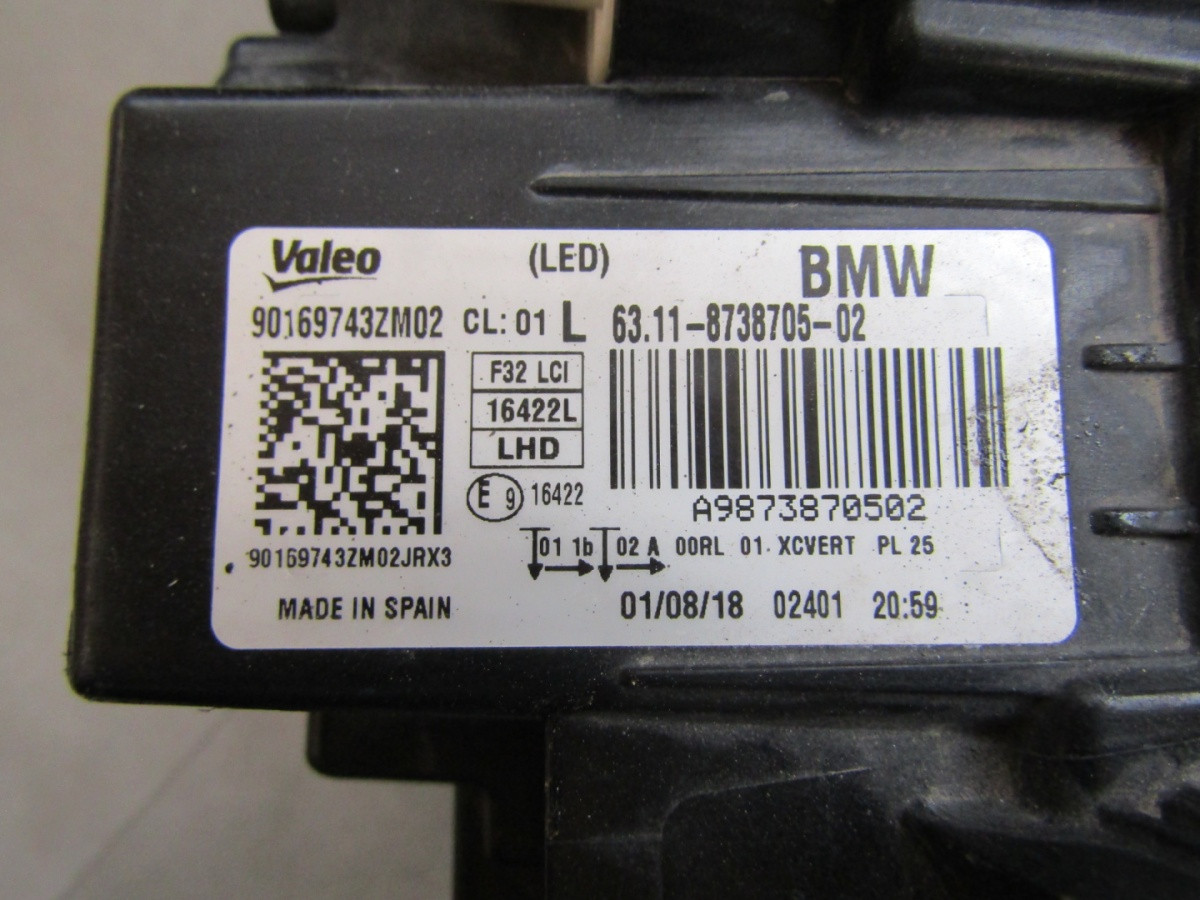 Koplamp BMW 4 F32 F33 F36 Facelift ADAPTIVE LED 17-20 LH 6311 8738705 Q798/K5 6B