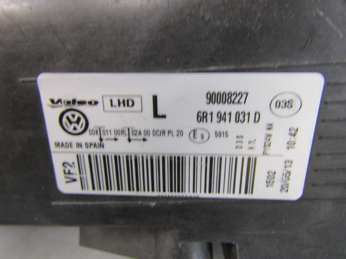 KOPLAMP VW Polo 6R NIET-DRIVEREND XENON + LED 09-14 LH 6R1941031D Q896/K4 13E