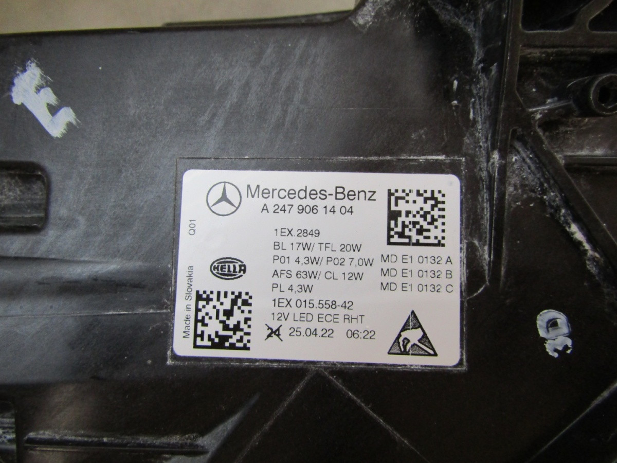 KOPLAMP MERCEDES B-KLASSE W247 FACELIFT MULTIBEAM 23- RH A2479061404 S794/C191