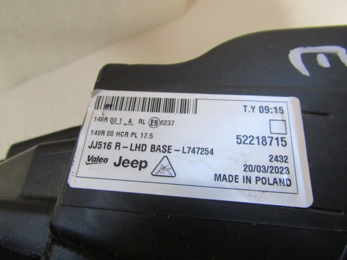 Koplamp Jeep Avenger LED-23-RH 52218715 Q109/E67