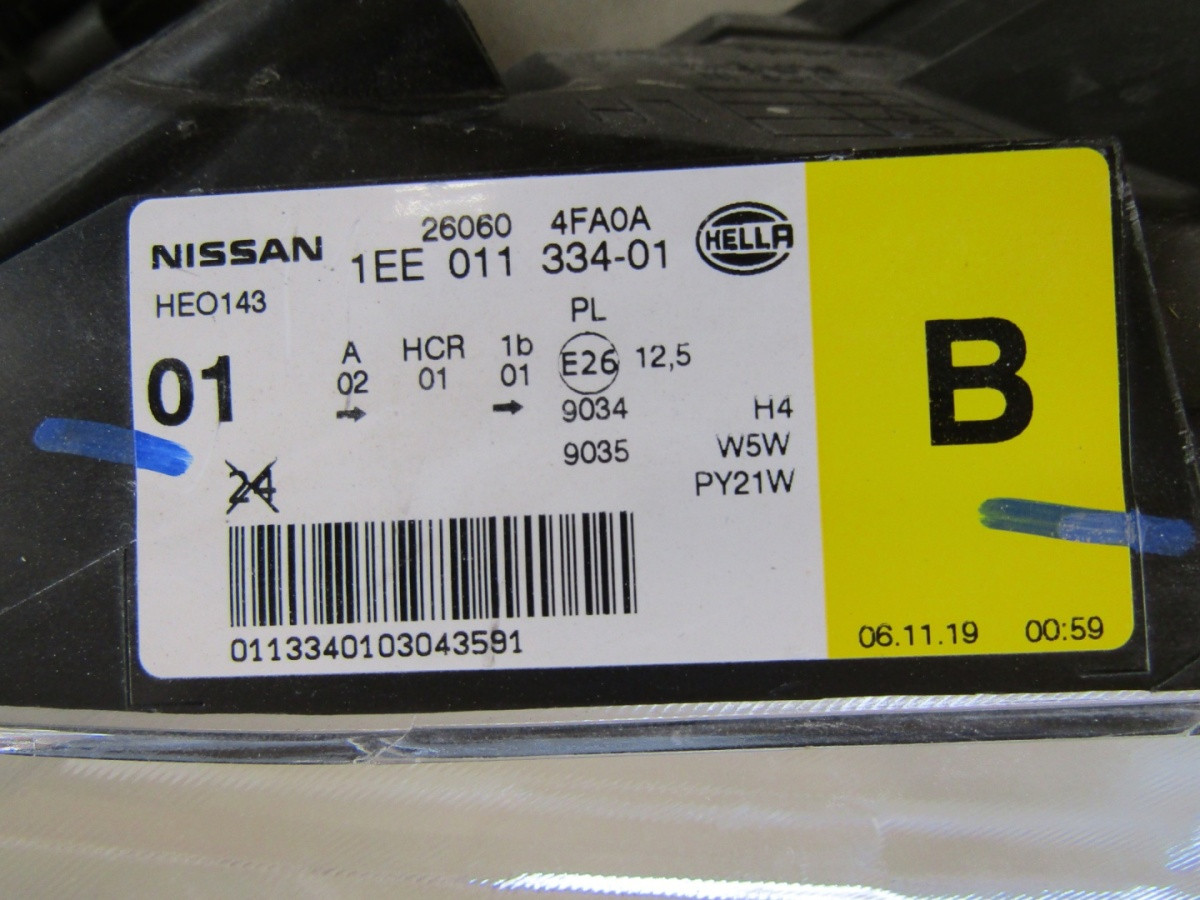 Koplamp Nissan e-NV200 STANDAARD LED 14-21 LH 260604FA0A S808/E3