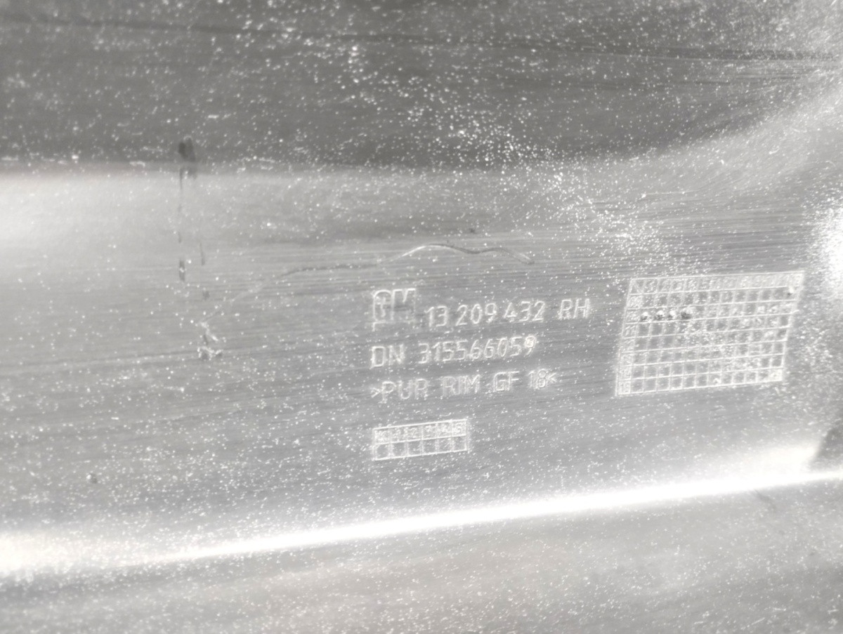 Zijskirt Dorpellijst Rechts Opel Astra 3 III H OPC 04-14 3D GSI 13209432 Dorpel P16586