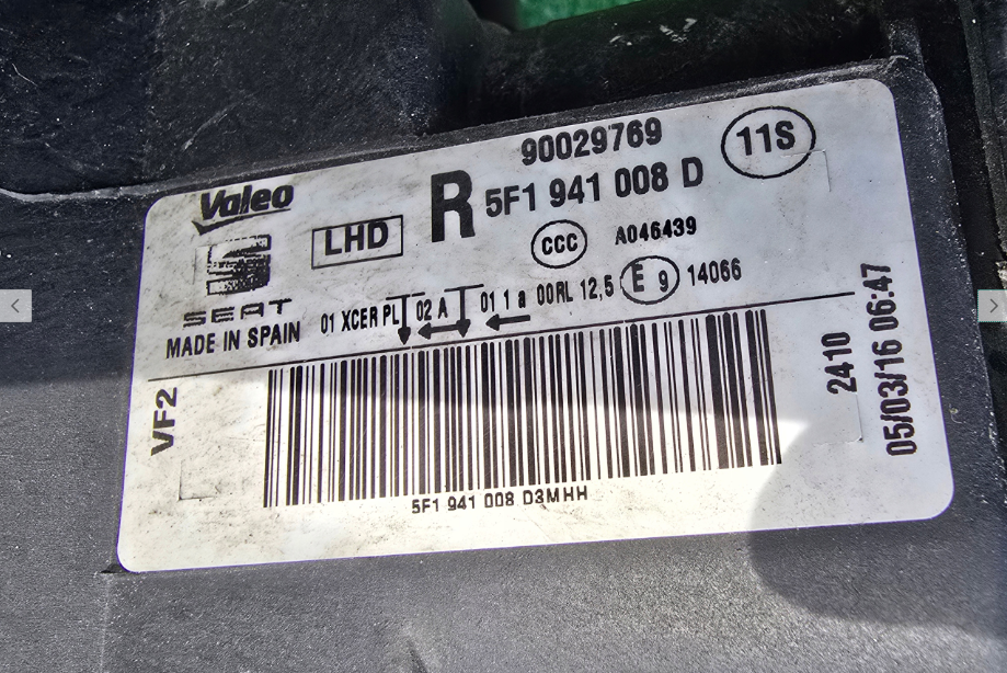 Koplamp SEAT LEON 3 III 5F1 FULL LED FRONT LAMP SET 5F1941008D