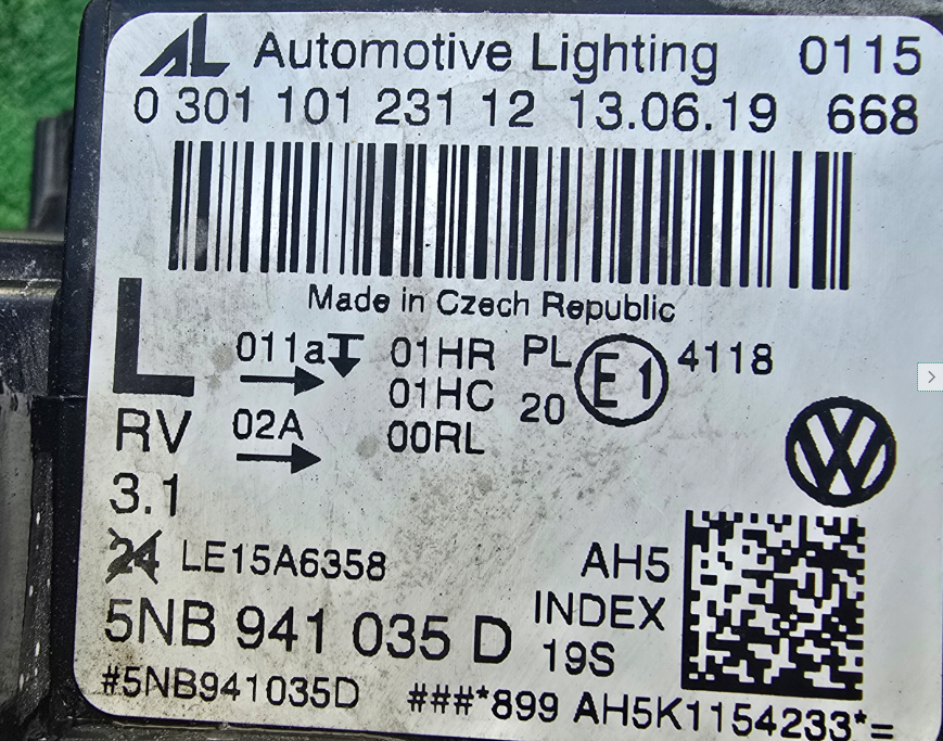 Koplamp Volkswagen TIGUAN 2 II 5NB FULL LED FRONT LAMP 5NB941035D