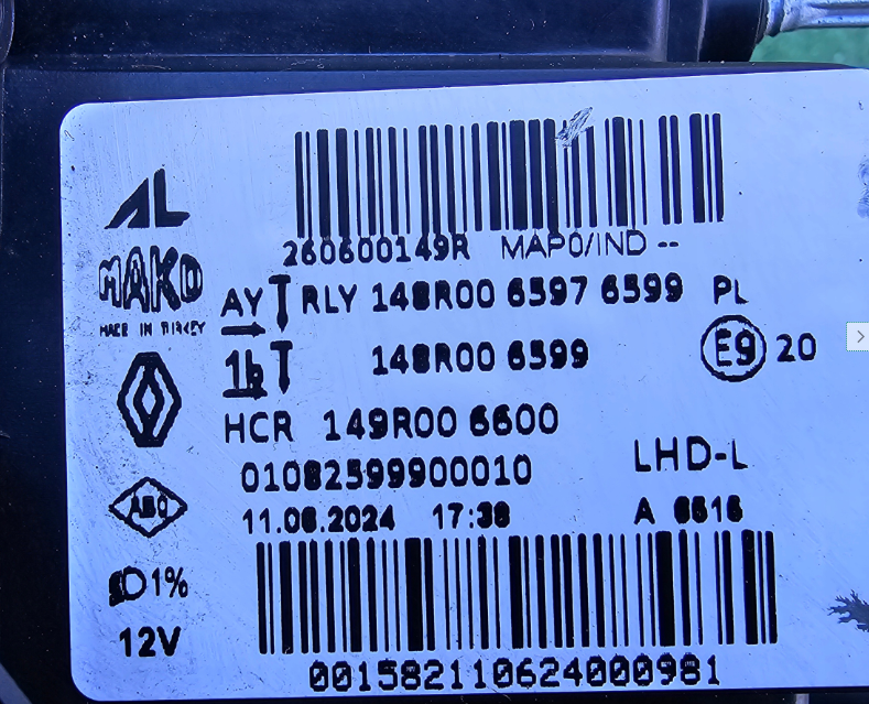 Koplamp RENAULT CLIO 5 V FACELIFT FULL LED FRONT LAMP KIT 260600149R