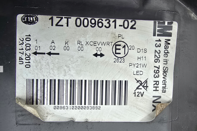 Koplamp OPEL INSIGNIA A BI-XENON TURNING FRONT LAMP 1ZT009631-02