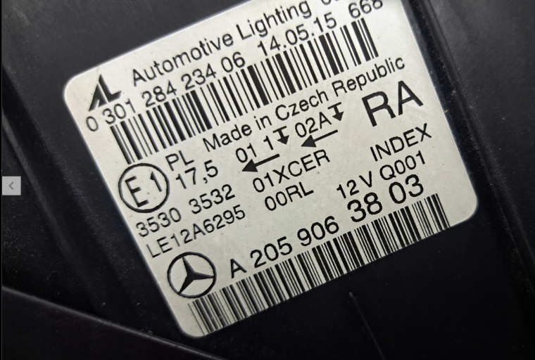 Koplamp MERCEDES C-KLASSE W205 FULL LED HEADLAMP W2059063803