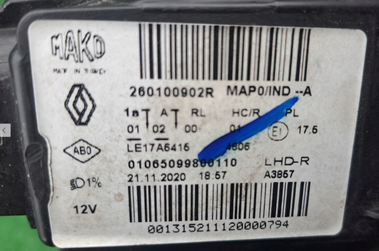 Koplamp RENAULT CLIO 5 V FULL LED FRONT LAMP KIT