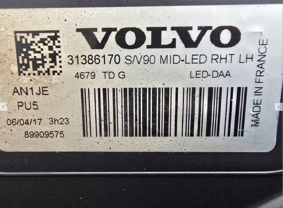 Koplamp VOLVO S90 V90 FULL LED HEADLAMP 31386170