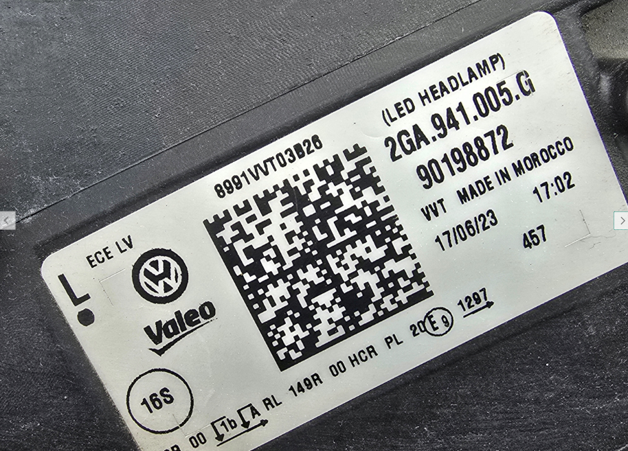 Koplamp Volkswagen T-ROC FACELIFT 2GA FULL LED HEADLAMP KIT 2GA.941.005.G