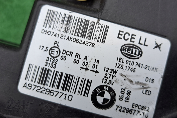 Koplamp BMW 1 I F20 F21 BI-XENON HEADLAMP 1EL010741-21/AK
