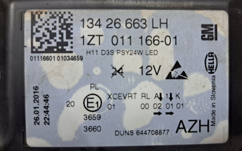 Koplamp OPEL INSIGNIA A FACELIFT BI-XENON HEADLAMP