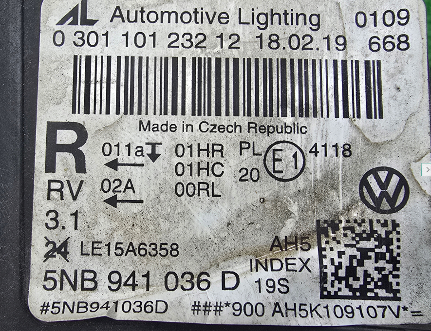 Koplamp Volkswagen TIGUAN 2 II 5NB FULL LED FRONT LAMP 5NB941036D