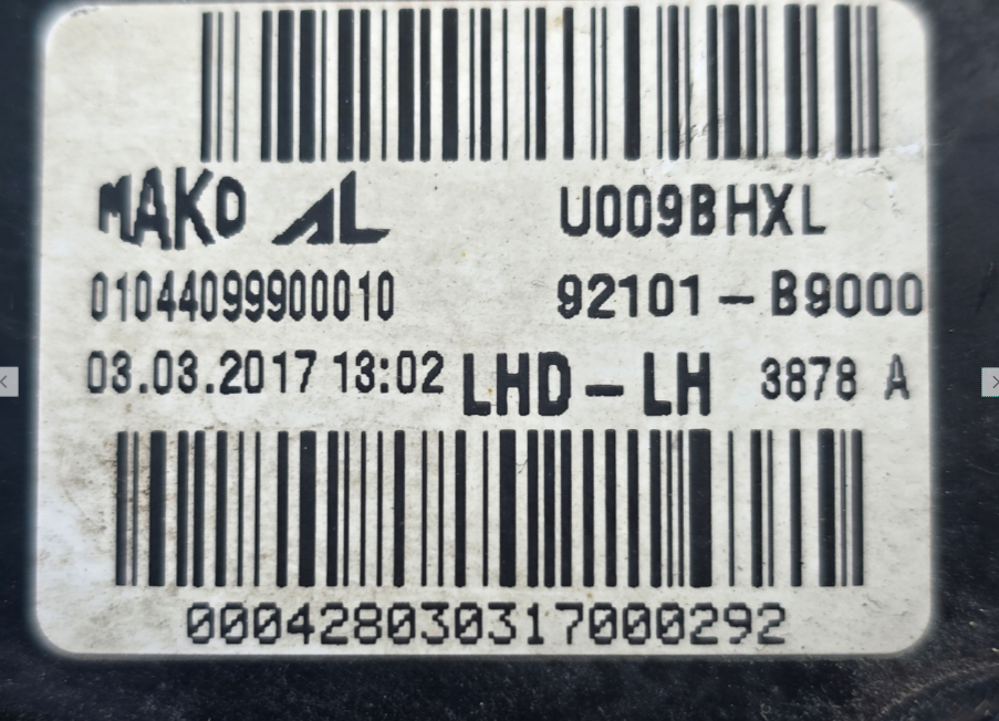 Koplamp HYUNDAI I10 2 II FRONT LAMP