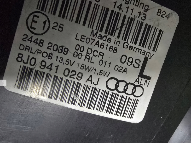 Koplamp AUDI TT 8J0 FACELIFT BI-XENON+ LED HEADLAMP