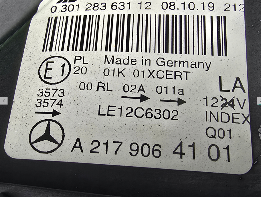 Koplamp MERCEDES W217 FULL LED HEADLAMP A2179064101