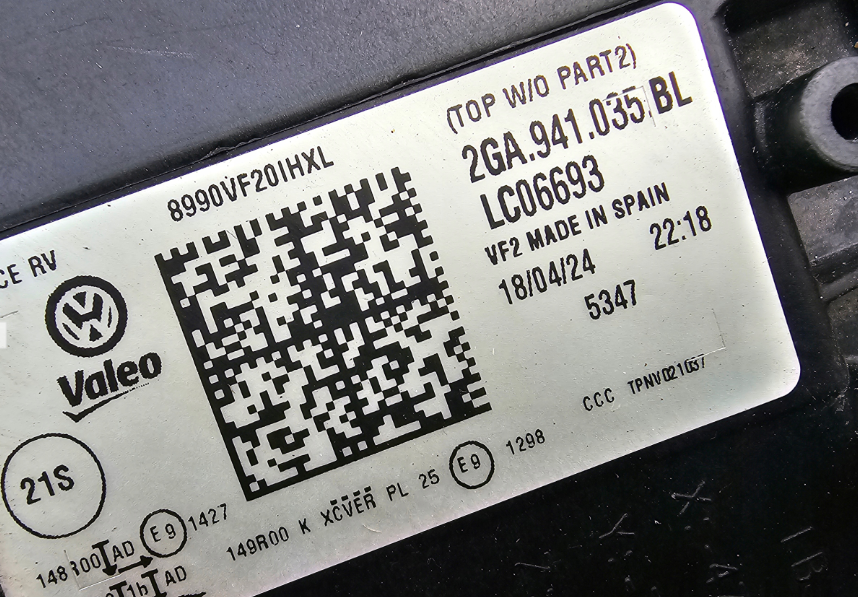 Koplamp Volkswagen T-ROC FACELIFT 2GA FULL LED HEADLAMP 2GA.941.035.BL