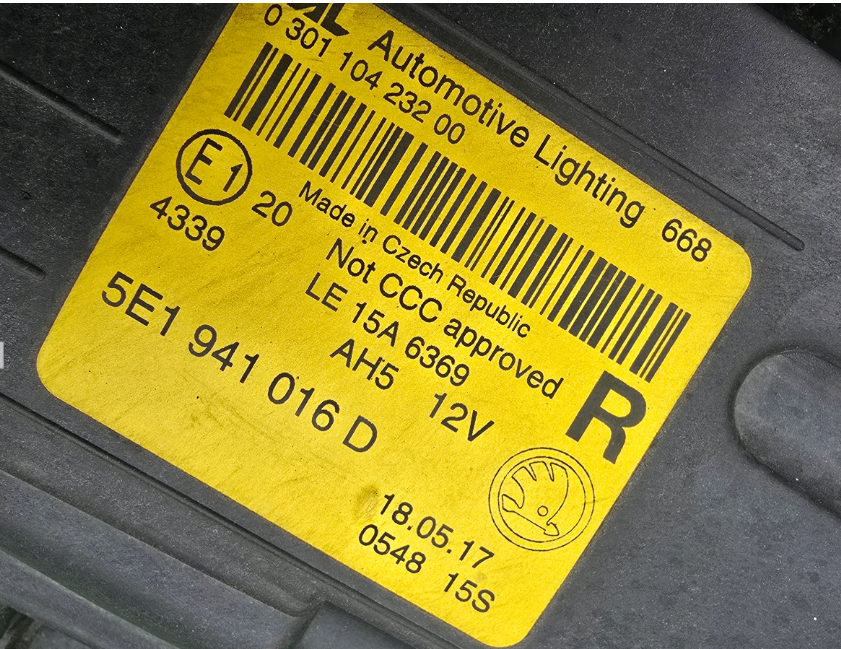 Koplamp SKODA OCTAVIA 3 III FACELIFT FULL LED FRONT LAMP