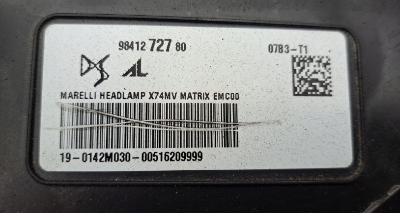 Koplamp CITROEN DS7 FACELIFT FULL LED HEADLAMPS SET 9841272780 9841273180