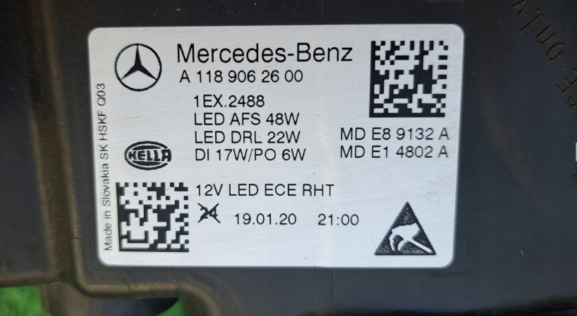 Koplamp MERCEDES CLA W118 FULL LED HEADLAMP