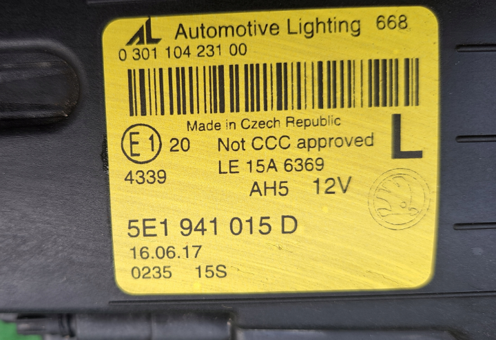 Koplamp SKODA FABIA 3 III FACELIFT 5E1 FULL LED FRONT LAMP SET