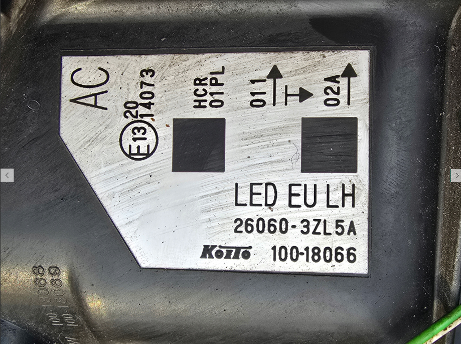 Koplamp NISSAN PULSAR FULL LED HEADLAMP 100-18066