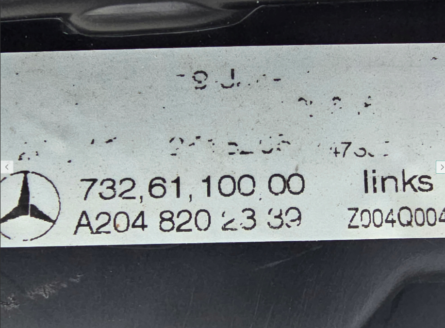 Koplamp MERCEDES GLK W204 FACELIFT BI-XENON TURNING FRONT LAMP A2048202339