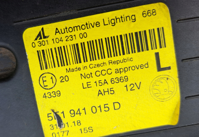 Koplamp SKODA OCTAVIA 3 III FACELIFT 5E1 FULL LED FRONT LAMP SET