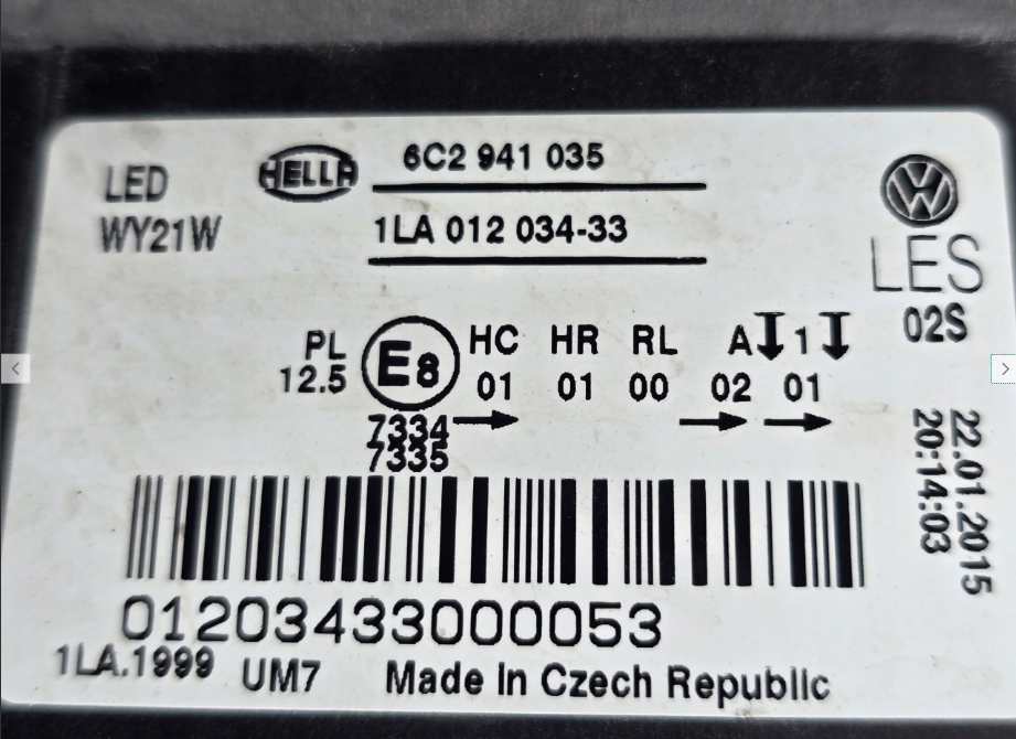 Koplamp Volkswagen POLO 6C1 FULL LED FRONT LAMP KIT 6C2941035