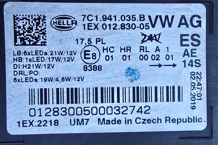 Koplamp Volkswagen CRAFTER 2 II FULL LED HEADLAMP 7C1.941.035.B