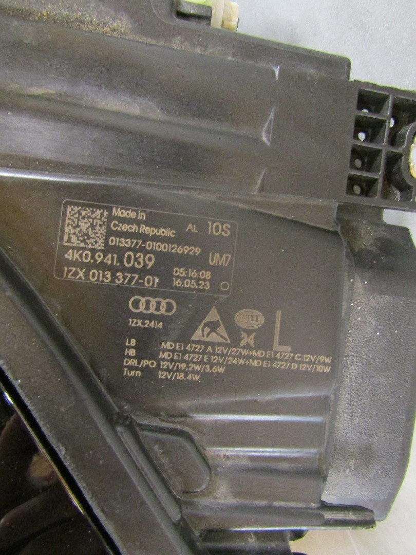 KOPLAMP AUDI A6 C8 VOLLEDIG LED LH 18- 4K0941039 S1889/K5/12D