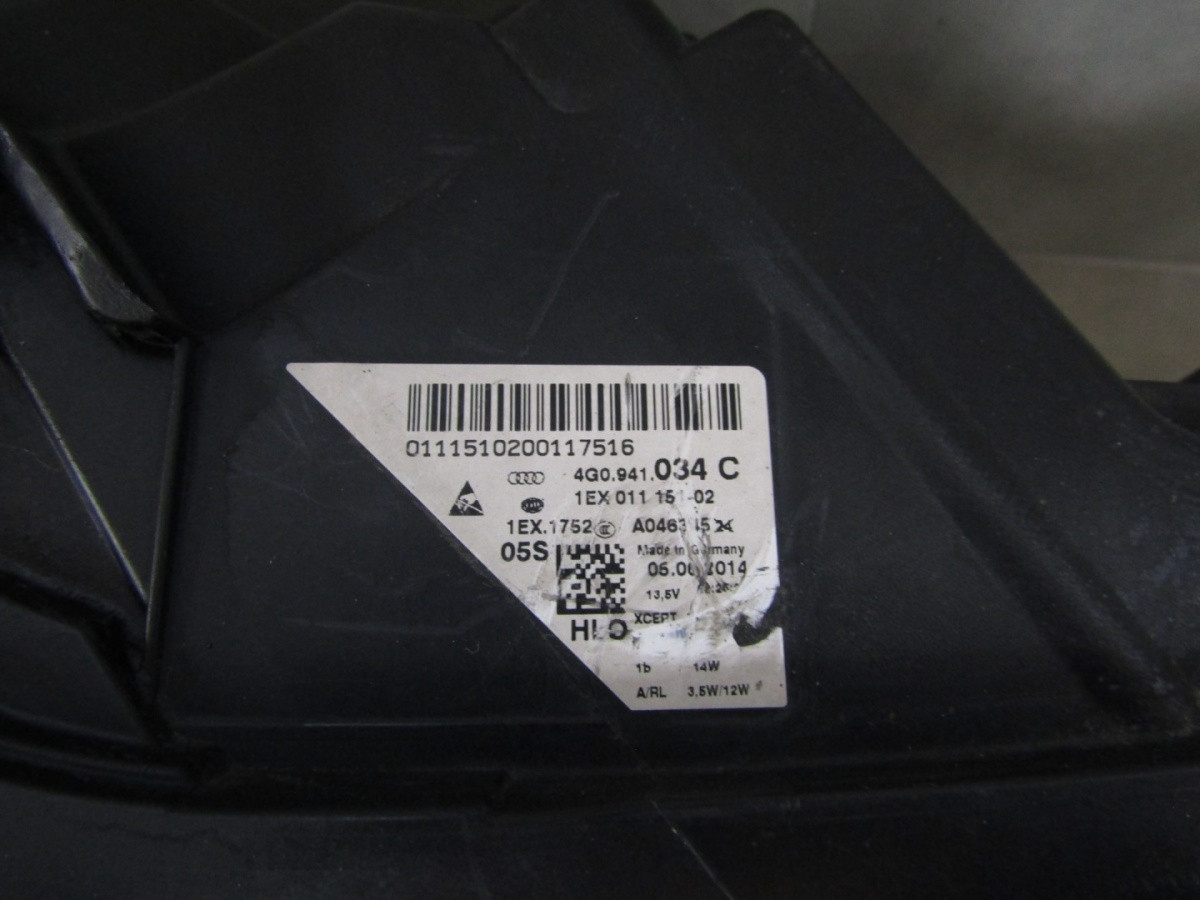 KOPLAMP AUDI A6 C7 4G0 FULL LED MATRIX 10-14 RH RECHTS 4G0941034C S1888/K5/12C