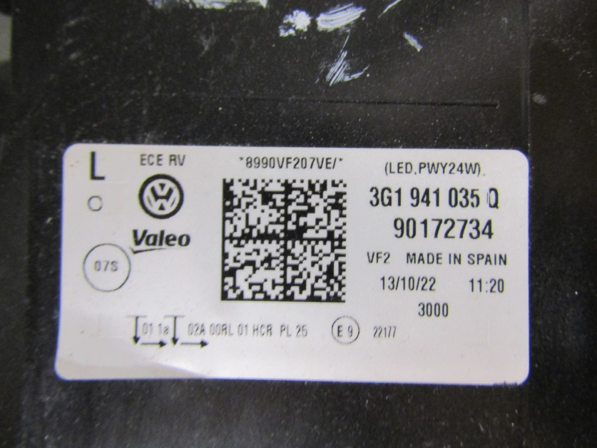 KOPLAMP VOLKSWAGEN PASSAT B8 FACELIFT LED 19-23 LH LINKS 3G1941035Q S1968/k2/5B