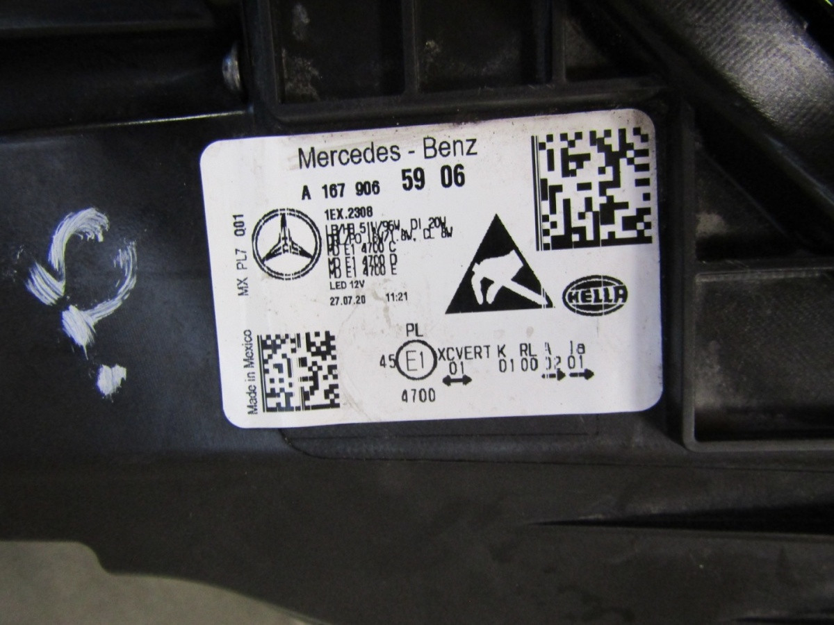 KOPLAMP MERCEDES GLE W167 VOLLEDIGE LED MULTIBEAM 19-23 LH LINKS A1679065906 S1855/4k/8F