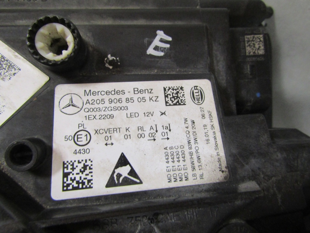 KOPLAMP MERCEDES W205 FACELIFT VOLLEDIGE LED MULTIBEAM LH LINKS 18-21 A2059068505 S1895/K3/16C