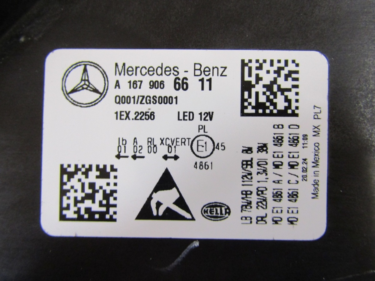 KOPLAMP MERCEDES GLS X167 W167 VOLLEDIGE LED MULTIBEAM RH RECHTS 19- A1679066611 Z227/K4/9E