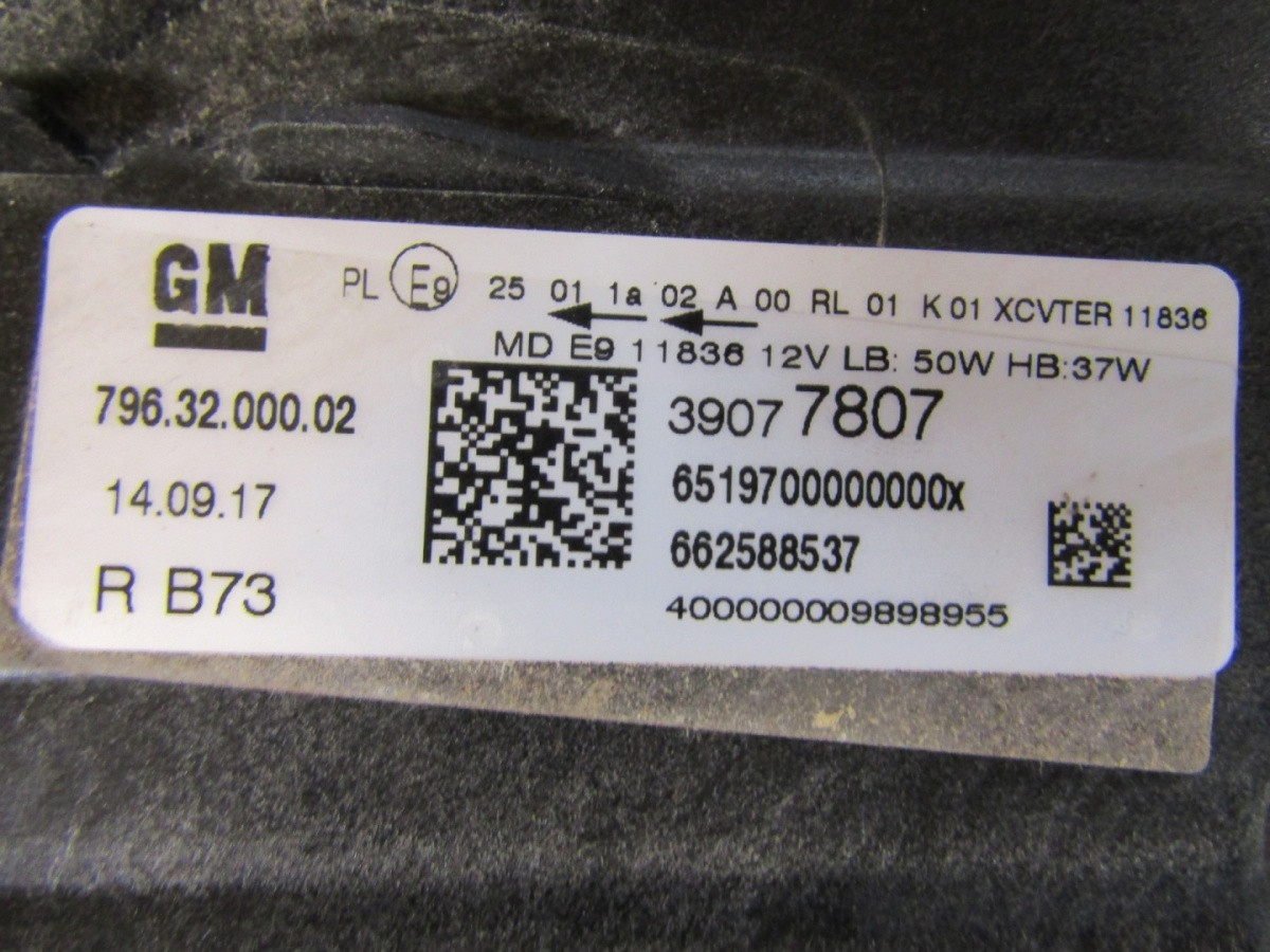 KOPLAMP OPEL ASTRA K LUX FULL LED RECHTS 15-19 39077807 Z221/K4/8B