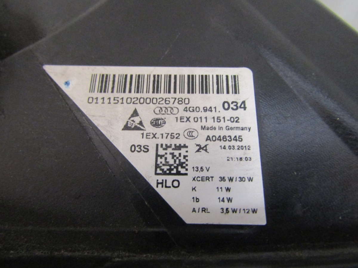 Koplamp Audi A6 C7 4G0 FULL LED MATRIX 10-14 RH RECHTS 4G094103 Q1684/K3 5E