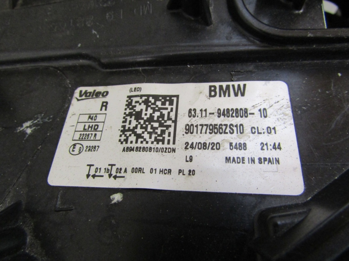 KOPLAMP BMW 1 F40 FULL LED 19-24 RH RECHTS 9482808 Q1661/K3 12C