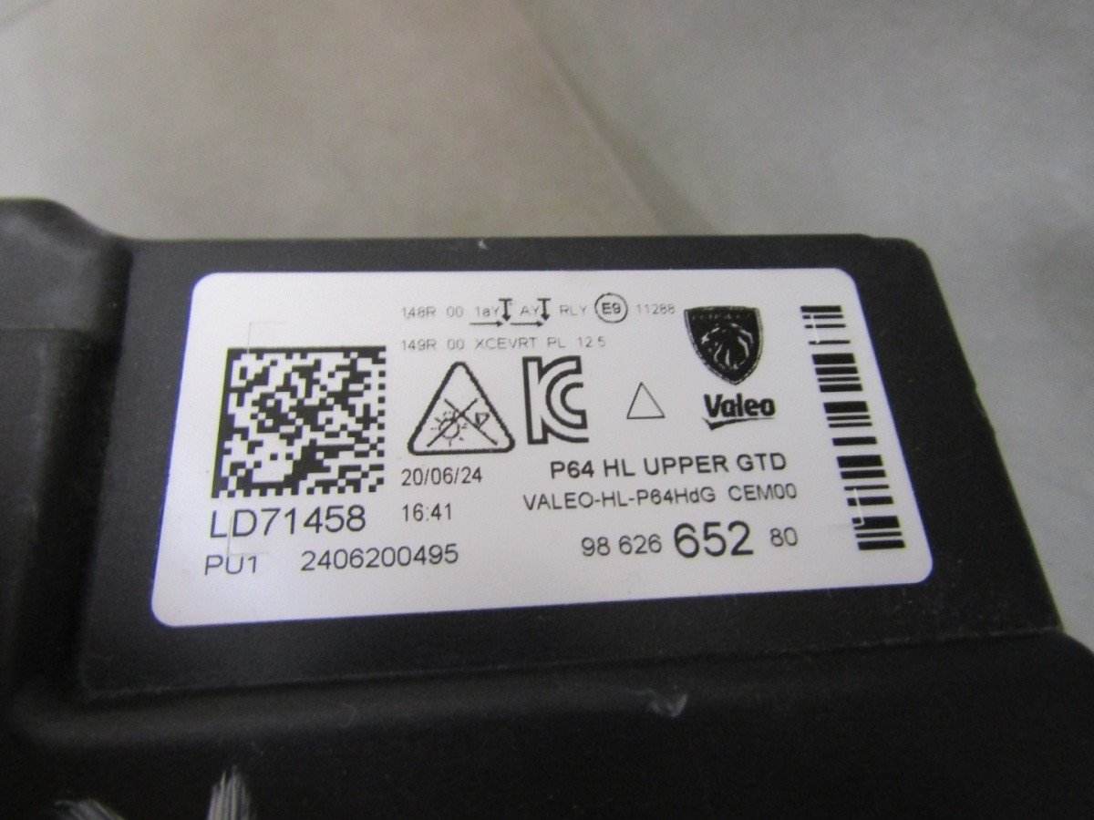 Koplamp Peugeot 3008 III 5008 III FULL LED 24- LH Links 9862665280 Q1679/K3 3D