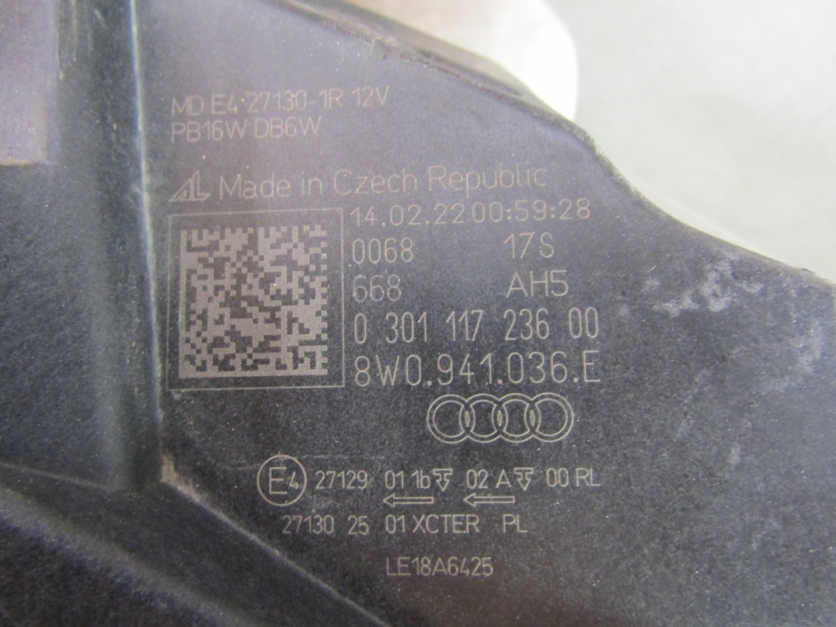 Koplamp Audi A4 B9 Facelift FULL LED 19- RH RECHTS 8W0941036E Q1693/K3 2E