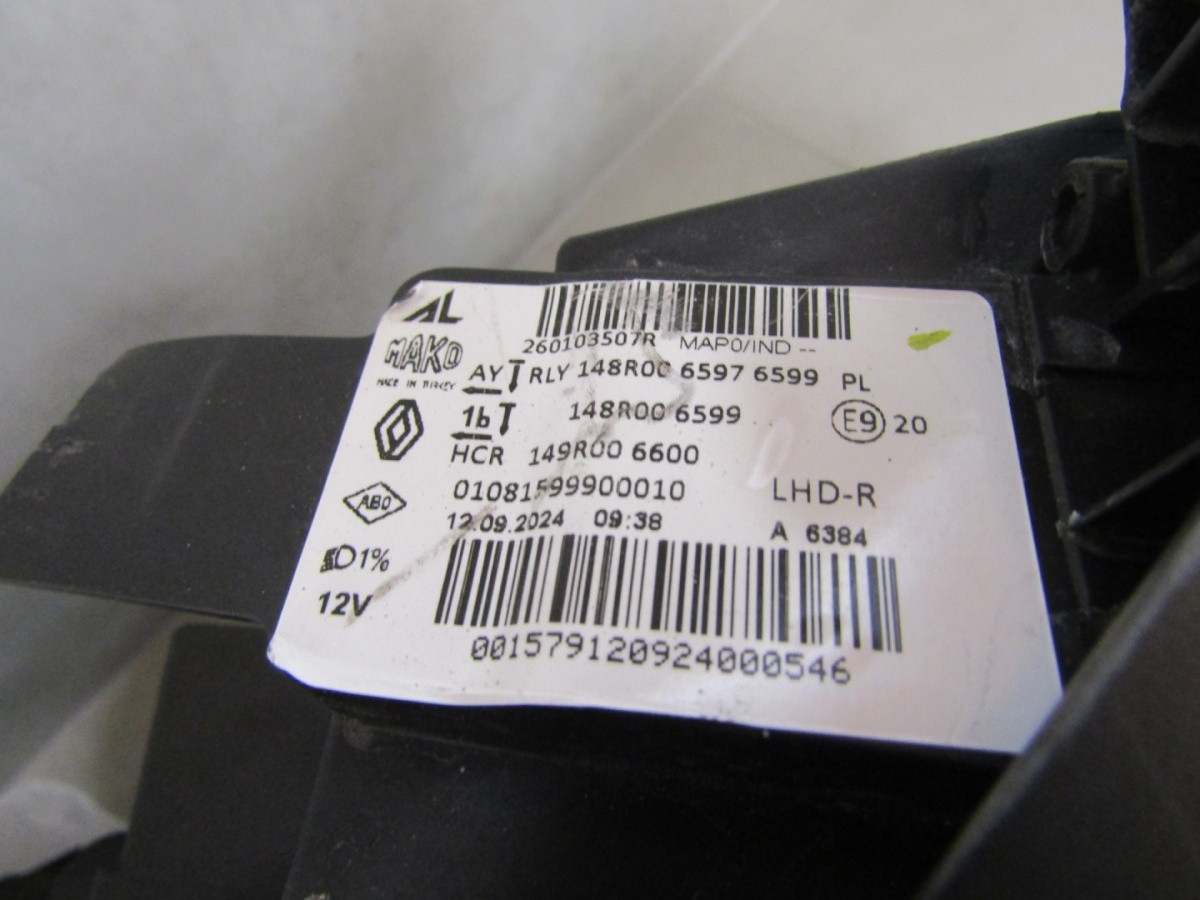 Koplamp Renault Clio 5 V Facelift LED 23-26 RH RECHTS 260103507R Q1672/K3 11E