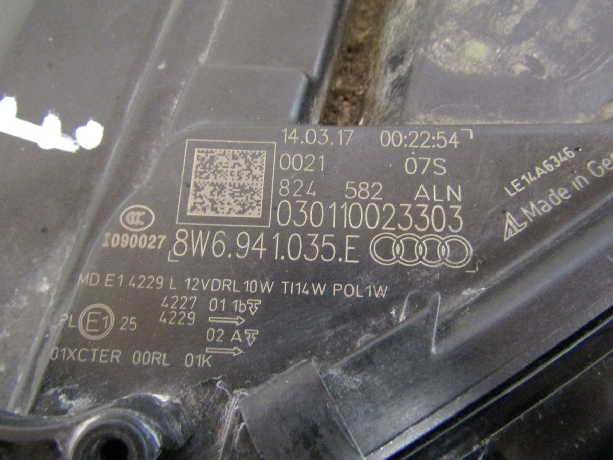 Koplamp Audi A5 8W6 FULL LED MATRIX 16-19 LH Links 8W6941035E Q1663/K3 15D