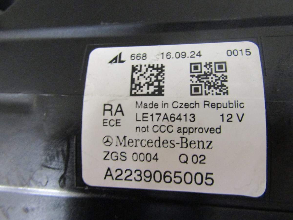 KOPLAMP Mercedes S-Klasse W223 VOLLEDIG LED DIGITAAL RECHTS 23- A2239065005 Z212/K4/6F