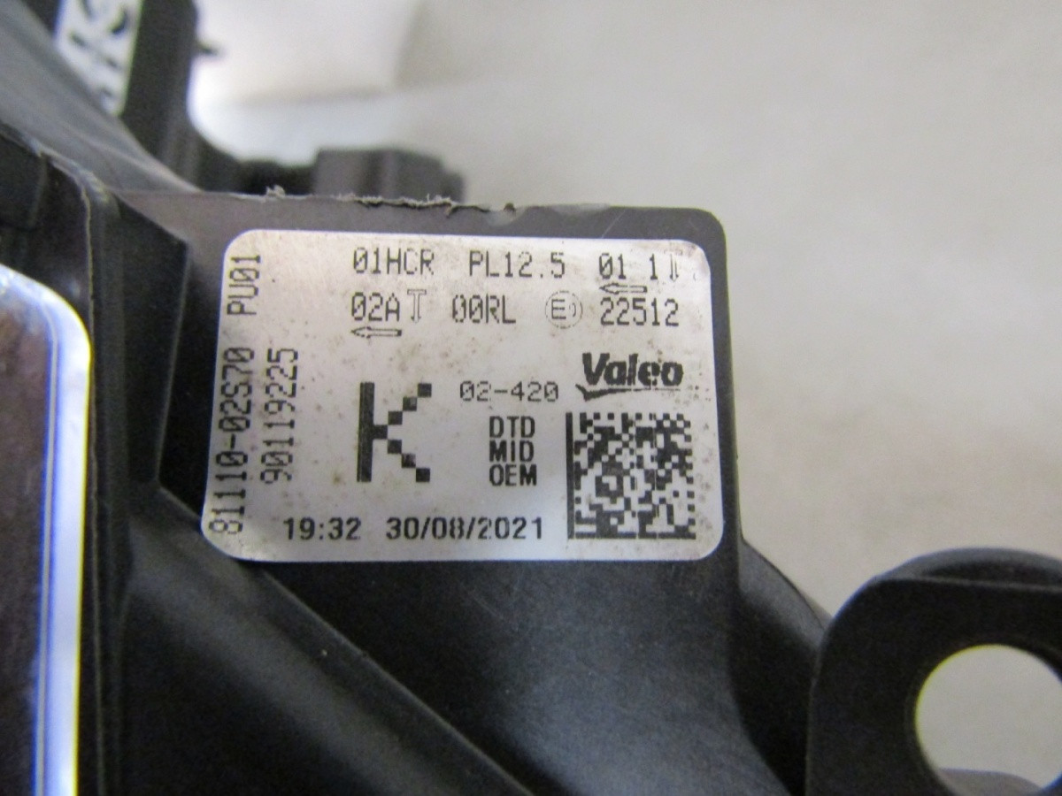 Koplamp Toyota Corolla E21 FULL LED-18-22 RH 81110-02S70 Q1680/K3 3D