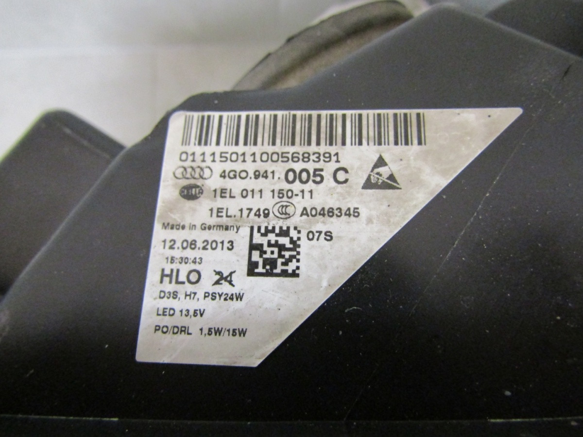 Koplamp Audi A6 C7 XENON NIET-STUURBAAR 11-14 LH LINKS 4G0941005C Q1681/K3 4C