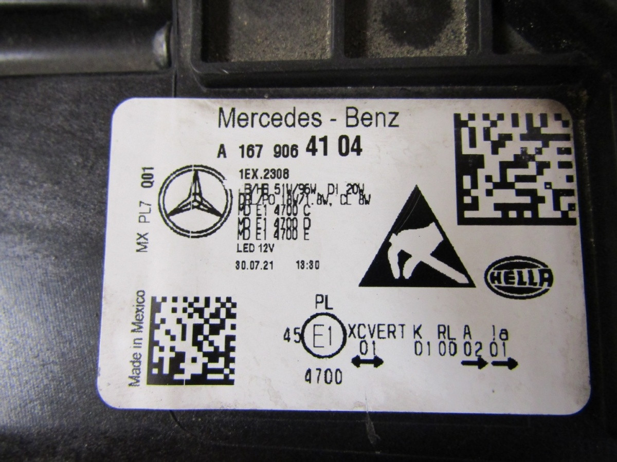 KOPLAMP MERCEDES GLE 167 FULL LED MULTIBEAM 19-23 LH LEFT A1679064104 Z229/K4/9F